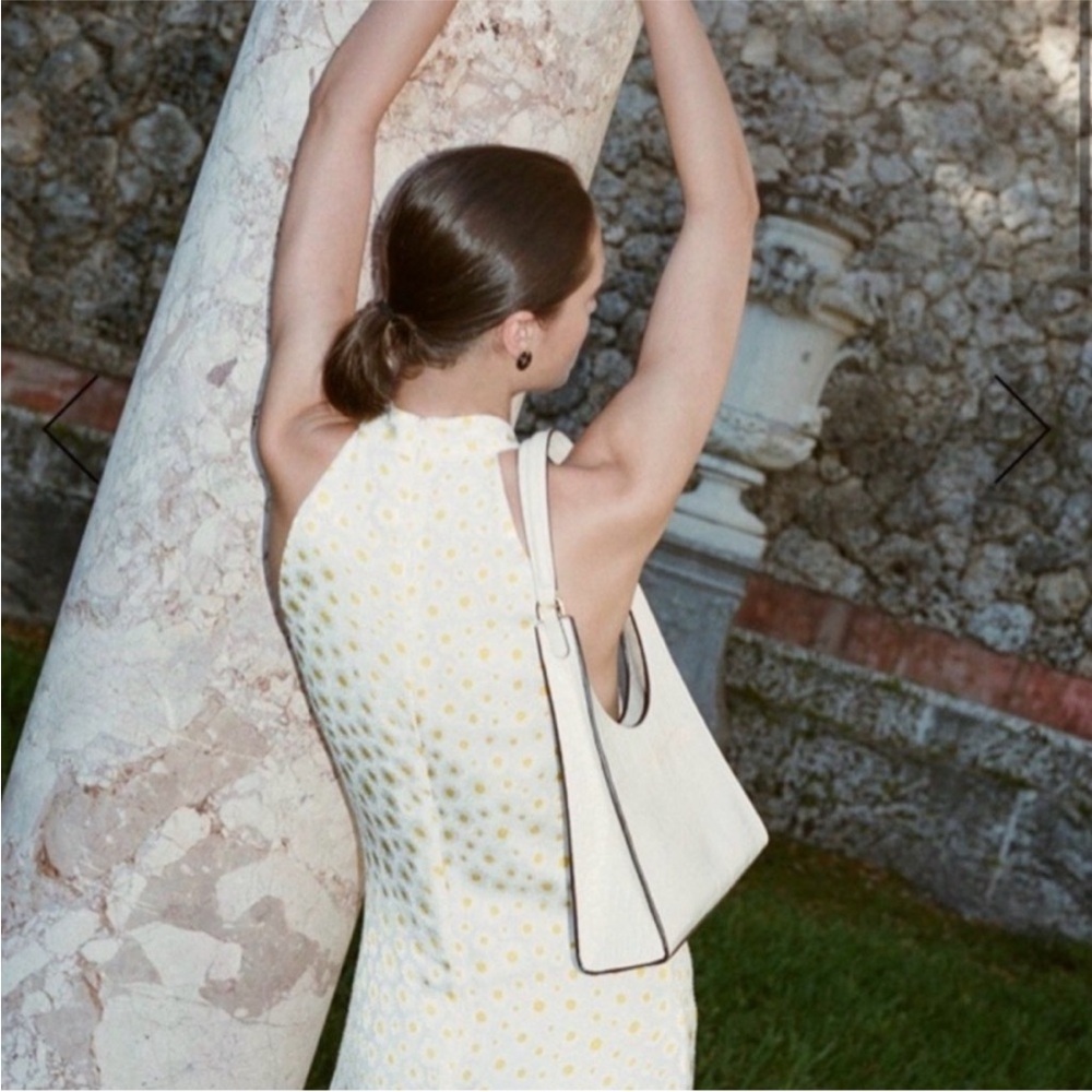 Staud NWT Shoulder Croc Rey Bag